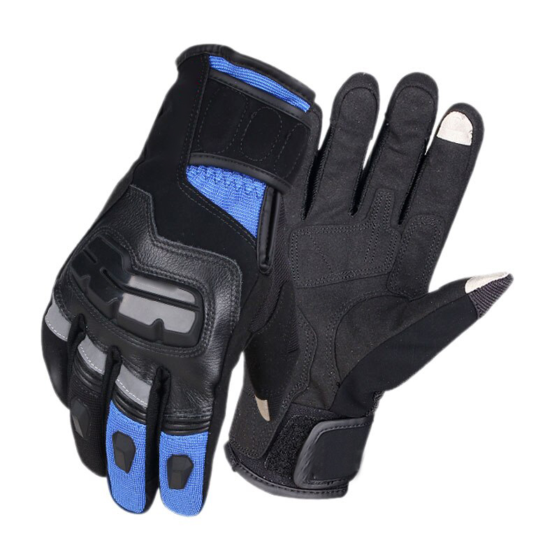 SCOYCO-Motorcycle-Gloves-Genuine-Cow-Leather-Moto-Gloves-Touch-Screen-Waterproof-Motocross-Gloves-Winter-Motorbike-Riding Motorbike Gloves - Image 1