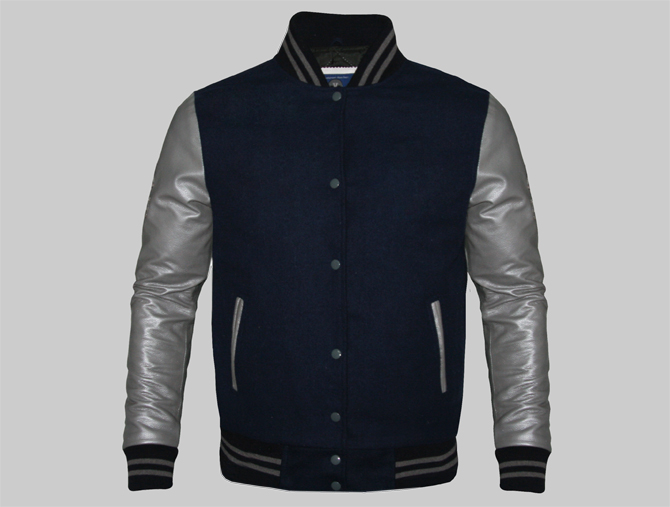 Women-Custom-Varsity-Jackets-Navy-and-Grey-1.jpg Varsity Jacket - Image 1